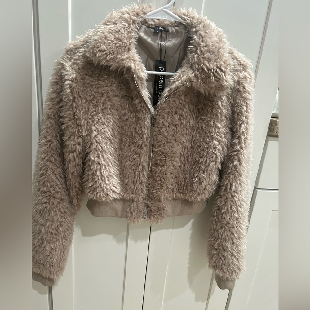 New with tags Papermoon Teddy crop jacket